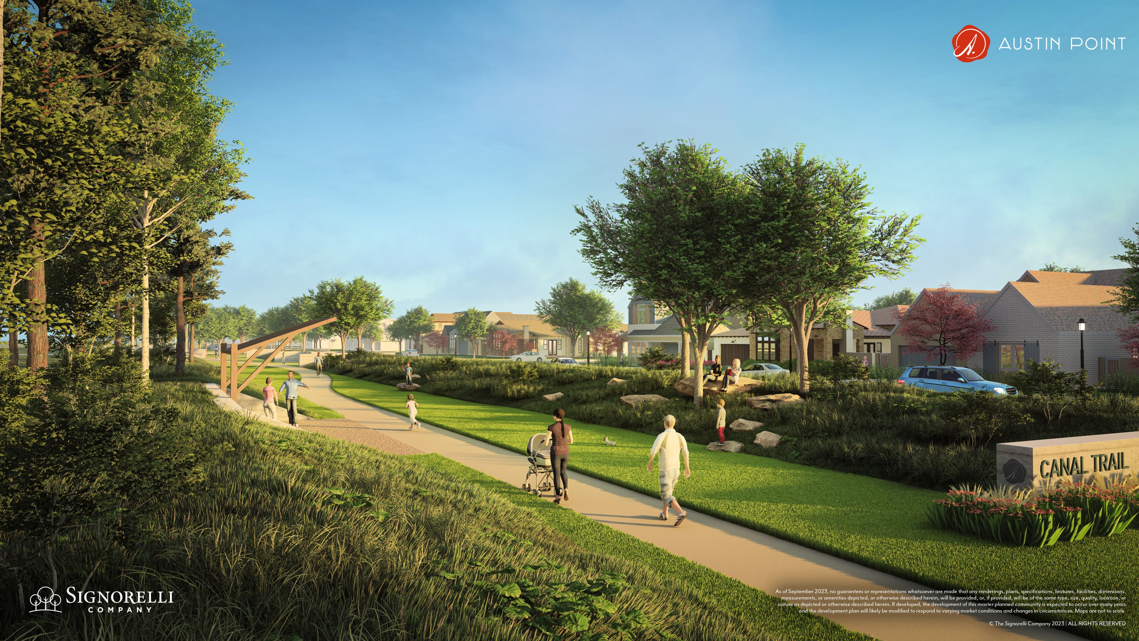 walking trail with greenery 