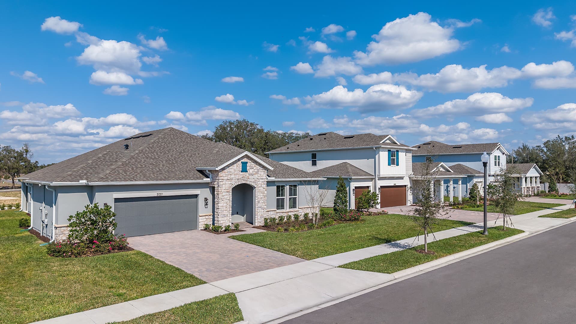 front exterior of home with stone accents