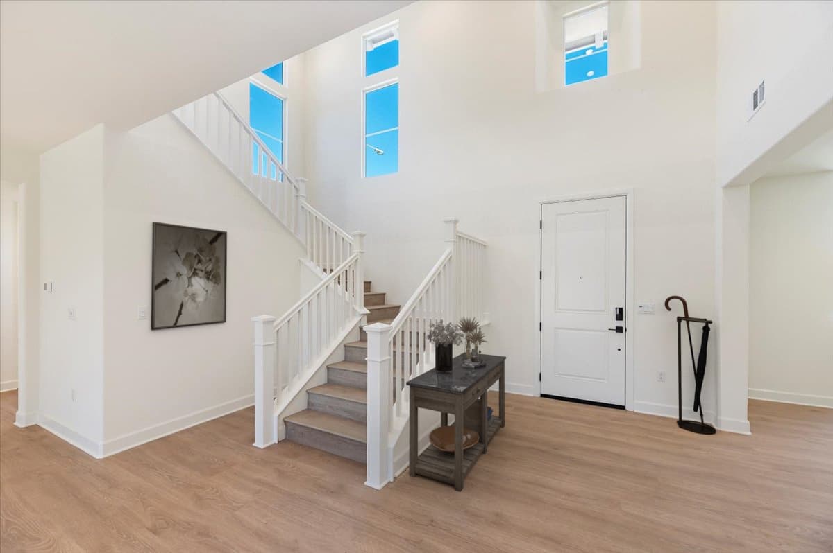 foyer featuring entry table near the front door