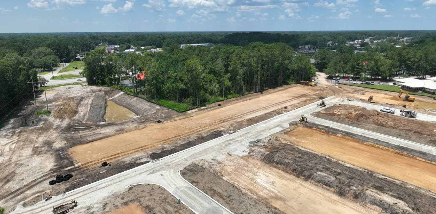 community under construction with dirt lots