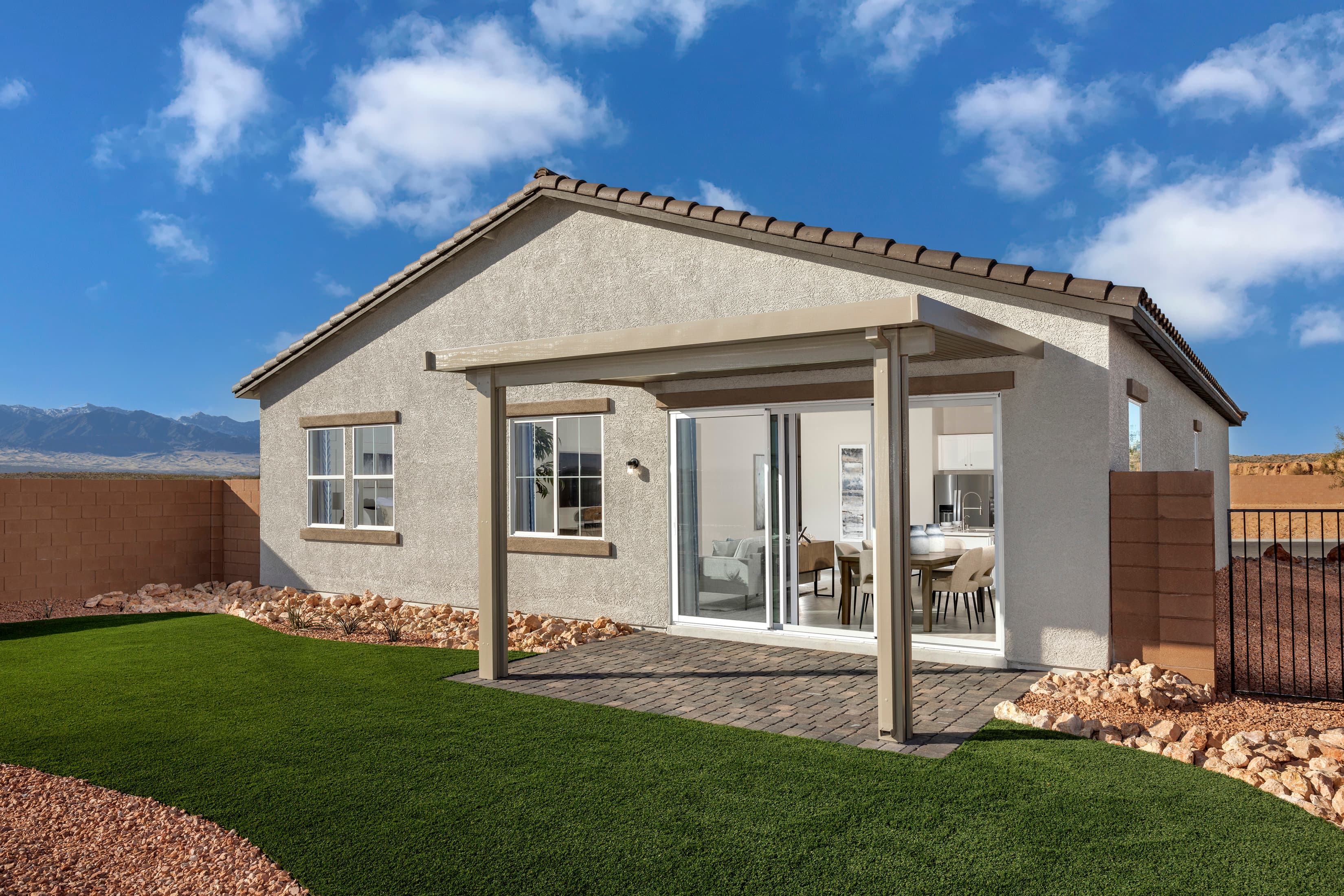 spacious backyard with patio cover