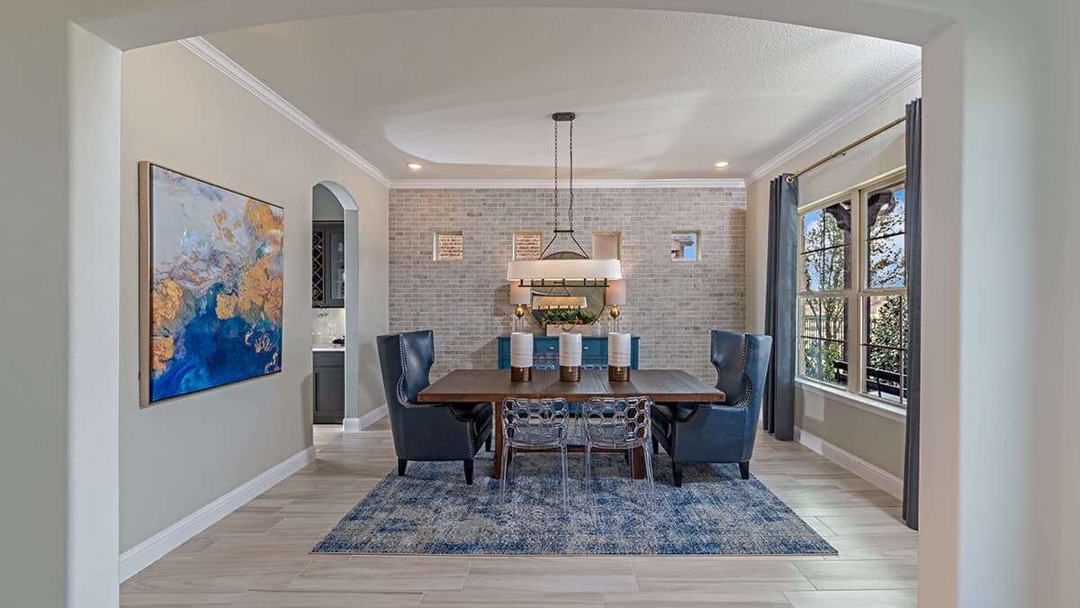 open dining room with wood floors